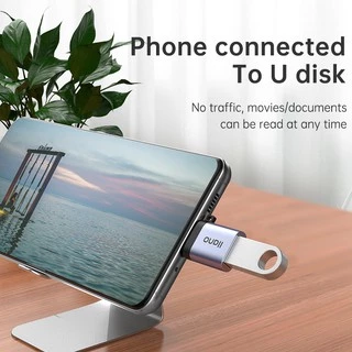 🔥ส่งไวจากไทย🔥Llano อะแดปเตอร์แปลง Otg แบบ Type C เป็น Usb 3.0 พร้อมพวงกุญแจ:Type C to USB