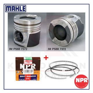 MAHLE ลูกสูบ+แหวน NPR สำหรับ ISUZU FXZ, GXZ 08 รุ่นเครื่อง 6UZ1