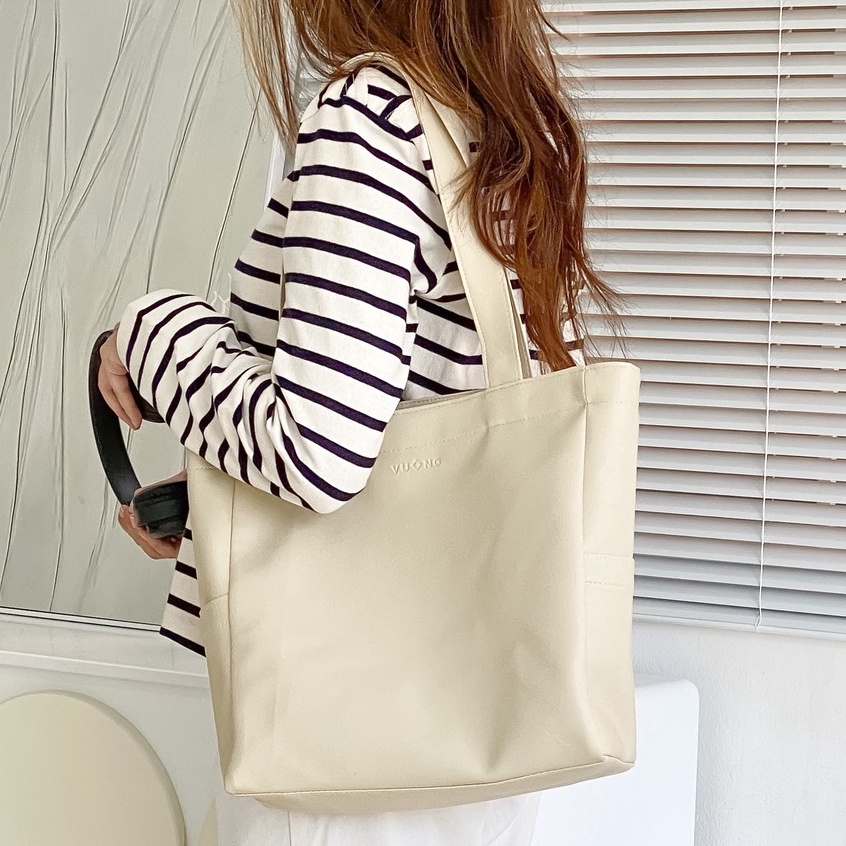 Square Shop กระเป๋าถือ tote Gigi หนังนิ่ม ใช้งานง่ายสําหรับทํางาน