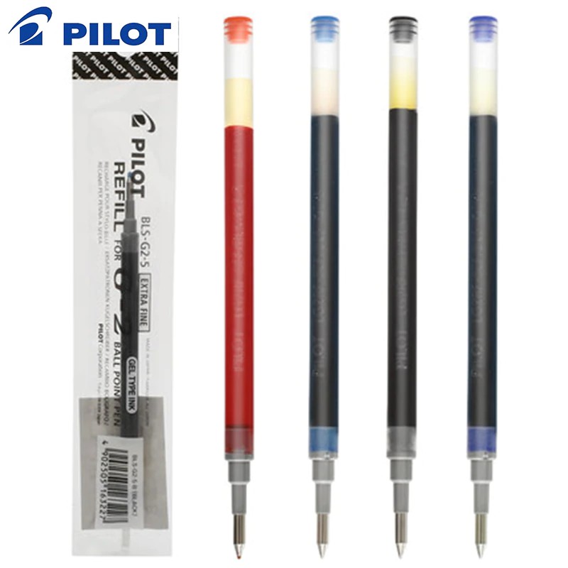 REFILL Pilot G2 Gel Pen Refill (0.5mm, 0.7mm,1.0 mm) สีดํา/น้ําเงิน/แดง