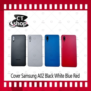 สำหรับ Samsung A02 อะไหล่ฝาหลัง หลังเครื่อง Cover อะไหล่มือถือ คุณภาพดี CT Shop