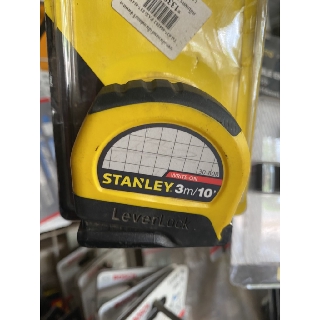 ตลับเมตร 3 เมตร พลาสติค STANLEY LEVERLOCK 30-808 ของแท้