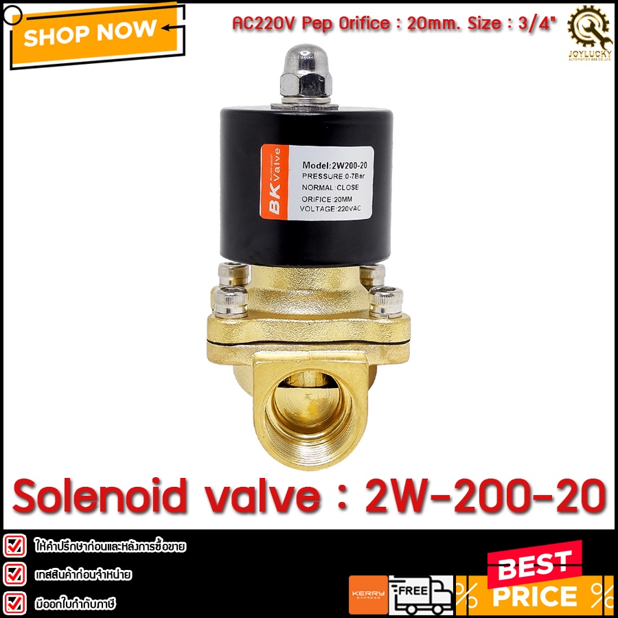 Solenoid Valve BK 2W-200-20,220V**TH