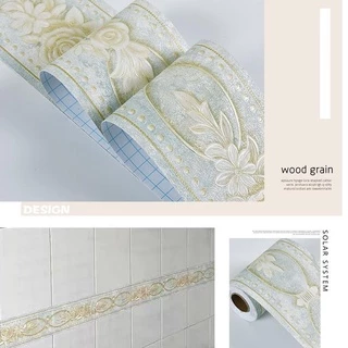 สติกเกอร์ติดกระเบื้อง บัวพื้น บัวผนัง ขอบบัว กันน้ํา มีกาวในตัว Wallpapers & Wall Stickers