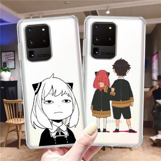 เคสโทรศัพท์มือถือแบบนิ่ม ใส กันรอย ลายการ์ตูนอนิเมะ Spy×Family สําหรับ Samsung S20 S20FE S21 Plus S22 S22Ultra S10 Plus