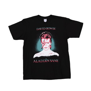 เสื้อยืดแขนสั้น ผ้าฝ้าย พิมพ์ลาย David Bowie Rock Nirvana Metallica สําหรับผู้ชายS-5XL