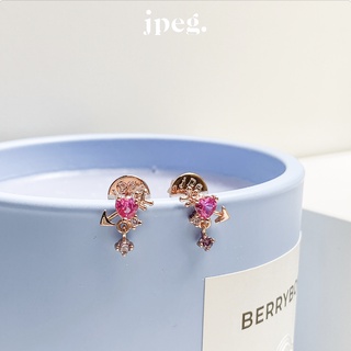 pink - jennie earring (Brass)