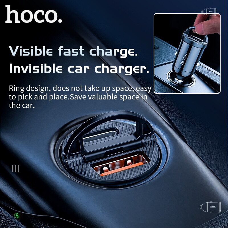 Hoco NZ2 ที่ชาร์จในรถ 5A 30W Quick Charge 3.0 / PD 3.0 / AFC / FCP ...