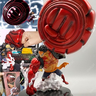 โมเดลวันพีช Gear 4 Luffy Boundman 21cm King Kong Gun VS Doflamingo Ver. วันพีซ ฟิกเกอ One Piece Monkey D Luffy PVC Figure Dressrosa Version Gear Fourth OnePiece Anime