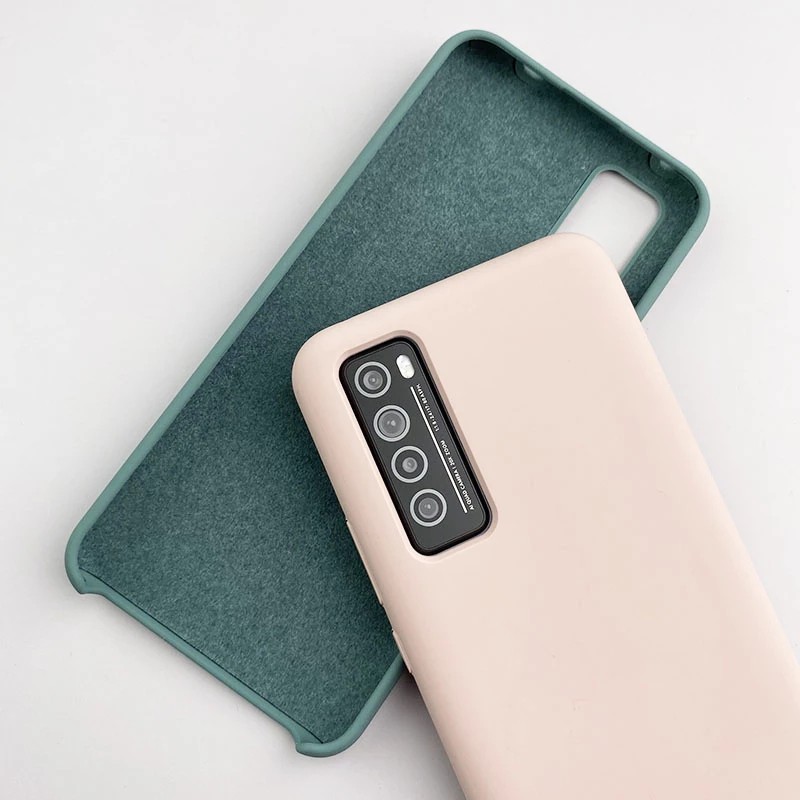Huawei Nova 5T 7 7i 7 Pro เคสซิลิโคนเหลวแบบนุ่ม Huawei Y6P Y7A เคสโทรศัพท์