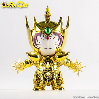 DORACAT Aries Figure Model Saint Seiya Series ฟิกเกอร์โมเดลโดราเอม่อนในชุดเซ้นต์เซย่าสีทองสุดเท่ห์ลิขสิทธิ์แท้จากญี่ปุ่น