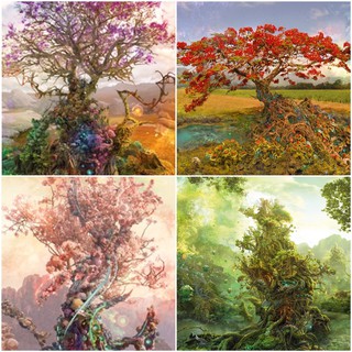 [preorder รบกวนถามstockก่อนสั่งซื้อค่า] Heye Enigma Trees jigsaw puzzle จิ๊กซอว์นำเข้า 1000 ชิ้น