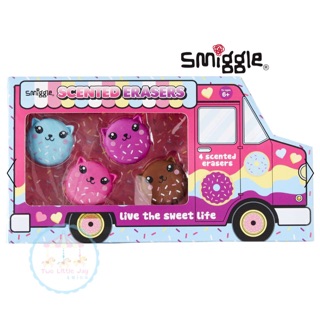 พร้อมส่ง! เซ็ทยางลบหอมๆ Smiggle Donuts Eraser Truck