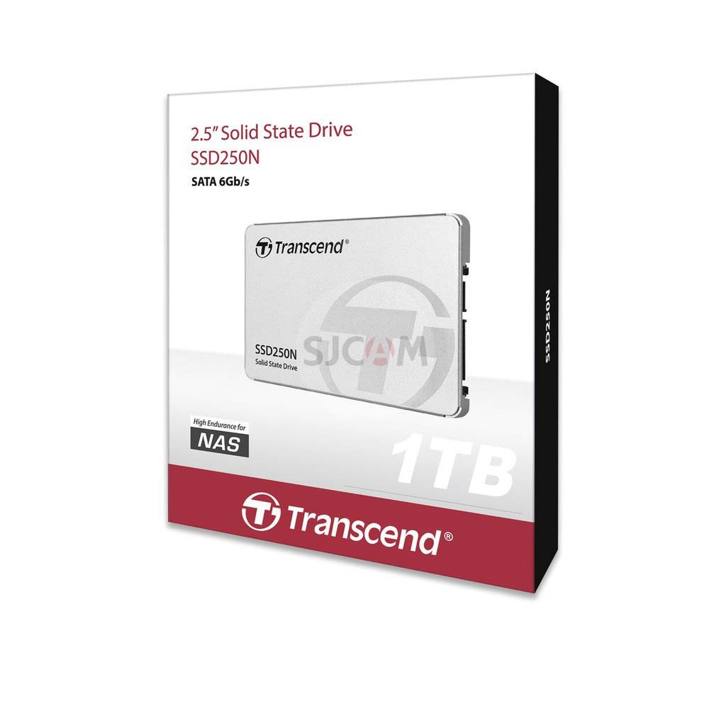 Transcend SSD SATA III High Endurance for NAS :1TB  รับประกัน 5 ปี หรือ**รับประกันไม่เกิน 1,000 TBW**มีใบกำกับภาษี TS1TSSD250N