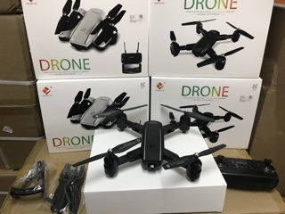 โดรนบังคับติดกล้องWi-Fi DRONE EN71 กล้อง2ตัวHD บินล็อกความสูงแบตเตอรี่ชาร์ท