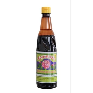 ซีอิ๊วดำหวาน​ ตรากุหลาบ​ ซีอิ๊วดำ​ สูตรโบราณ​ ต้มเตาฟืน​ บ้านตลาดน้อย
