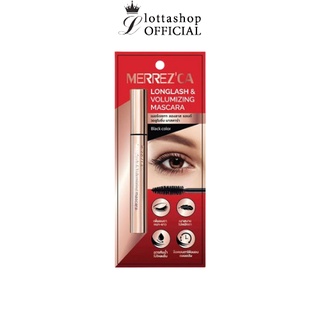 (1ชิ้น) Merrezca Longlash &amp; Volumizing Mascara 6.5g