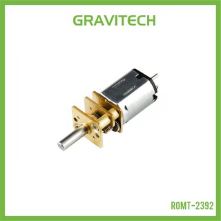 [Gravitechthai]50:1 Micro Metal Gearmotor HP with 3mm D-Shaft 540RPM@6V