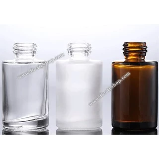 30ml ขวดแก้ว คอตัด ดรอปเปอร์ สำหรับใส่ของเหลว น้ำยา น้ำมัน เซรั่ม