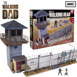 Model Figure งานแท้ McFarlane The Walking Dead เดอะวอล์กกิงเดด Tower Gate Building Set หอคอยเรือนจำ ประตูกำแพงรั้ว