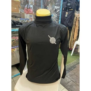 เสื้อคอเต่า เสื้อฝึกแขนยาว สกรีนโล่ ไม่สกรีนตรา ผ้าไมโครนุ่มลื่นเบามีฟองน้ำบ่าศอกลดแรงกระแทกระบายอากาศดีสินค้ารับประกัน