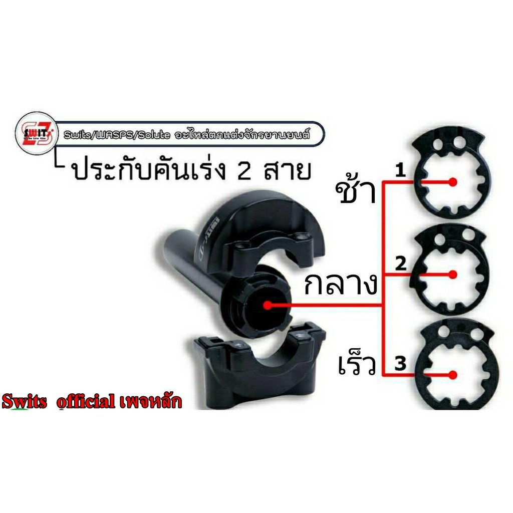 ประกับคันเร่ง SWITs แท้ 2สาย ทดรอบ Switsแท้100%