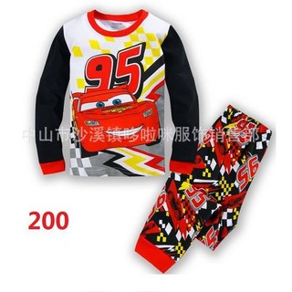 ชุดนอนแขนขายาว จั๊มพ์ ลาย Mcqueen  ผ้า cotton ผ้าดีใส่สบาย