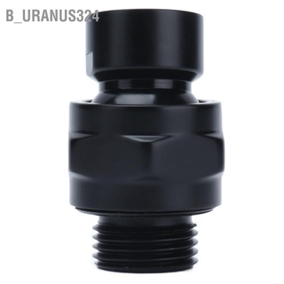 B_uranus324 G1/2 Top Shower Adapter Adjustable Copper Head Holder Home Bathroom Accessory Black