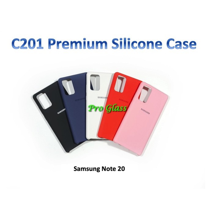C201 Samsung Note 20 / Note 20 ULTRA Original Samsung Silicon Leather Case Silicone