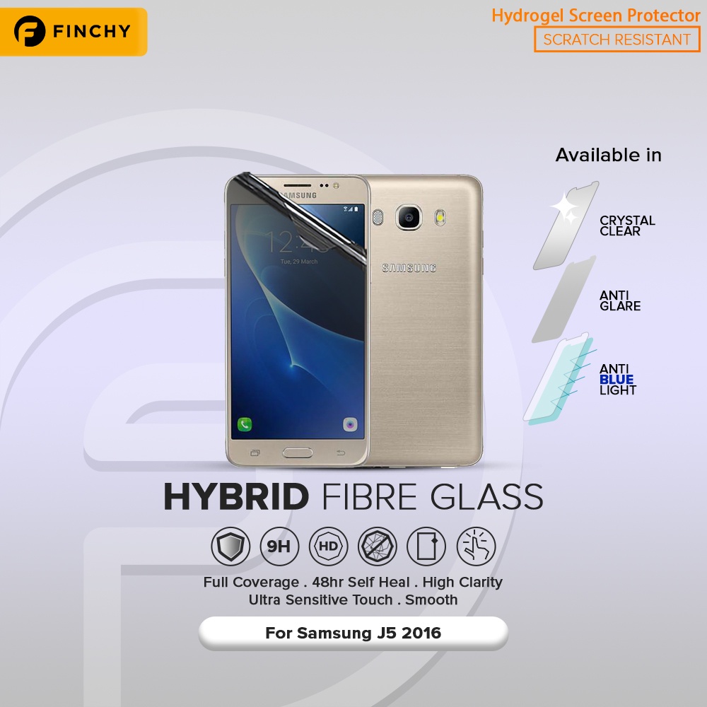 FINCHY Samsung J5 2016 Hydrogel Premium Anti-Break Screen Protector - ด้านหน้า