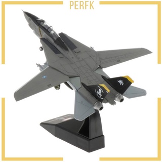 ของเล่นโมเดลเครื่องบินรบ 1:100 Diecast F-14 Tomcat Super Flanker Jet Fighter