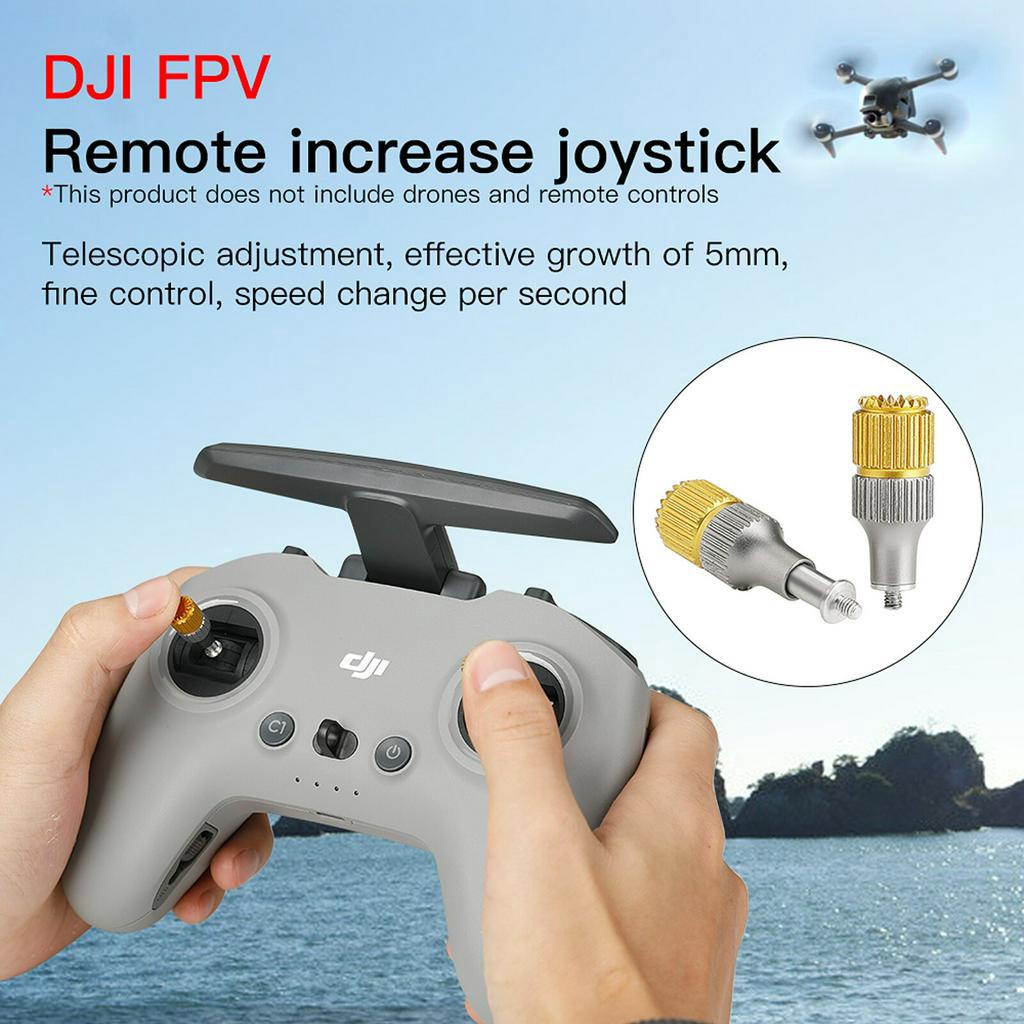 จอยสติ๊ก อลูมิเนียม สองสี สําหรับโดรน DJI FPV Drone สามารถปรับได้ สําหรับ DJI FPV Combo Drone
