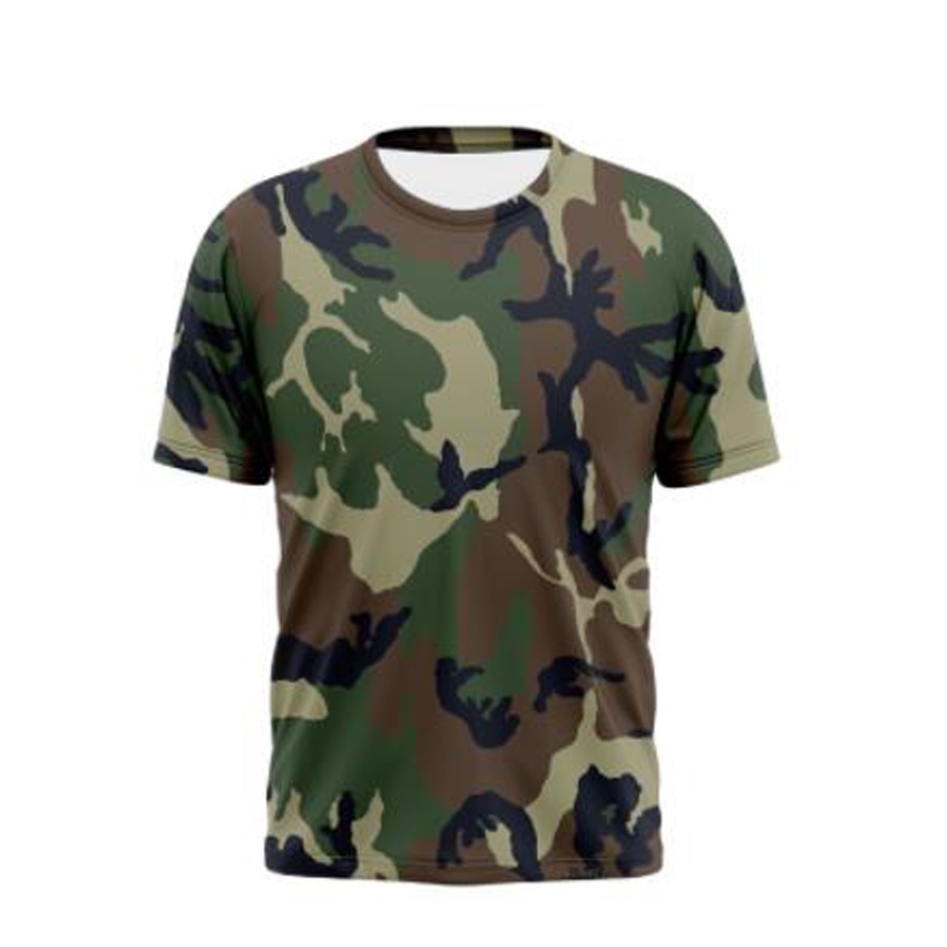 เสื้อยืดแขนสั้น พิมพ์ลายพราง สไตล์ทหาร เหมาะกับใส่ออกกําลังกาย เข้ายิม สําหรับผู้ชาย และผู้หญิง ไซซ์ XS - 6XL