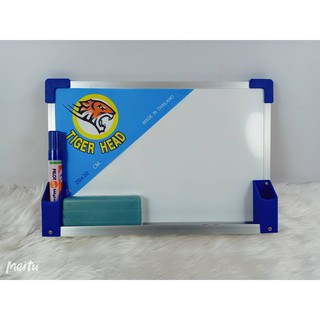 กระดานไวท์บอร์ด ไวท์บอร์ด Whiteboard ขนาด 30*40CM พร้อมแปรงลบ พร้อมส่ง