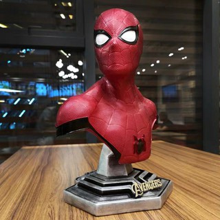 [ส่งฟรี] โมเดล Avengers สไปเดอร์แมน Spiderman งาน Resin สูง 36cm หนัก 2 กิโลกว่า สีแดง,สีเงิน