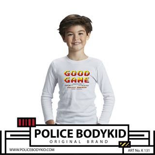 Police Bodykid เสื้อเด็ก ผู้หญิง/ผู้ชาย ขาว,ดำ,เทา  K131