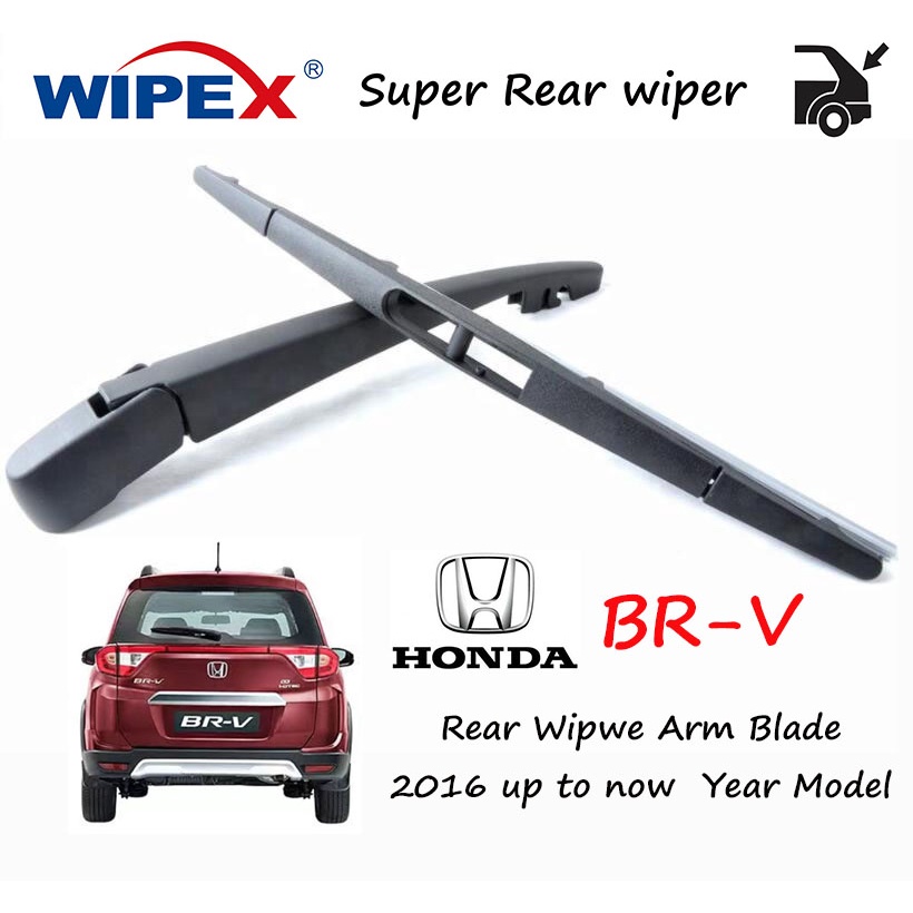 ชุดปัดน้ําฝนหลัง Honda BRV (Arm/Blade) สําหรับ 2016 ถึง 2022 รุ่น BR-V Car Back Window Wipers จาก wipex