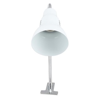 Reading lamp CLAMP LAMP HATASHI HT-1711 C WHITE/SILVER The lamp Light bulb โคมไฟอ่านหนังสือ ไฟอ่านหนังสือ HATASHI HT-171