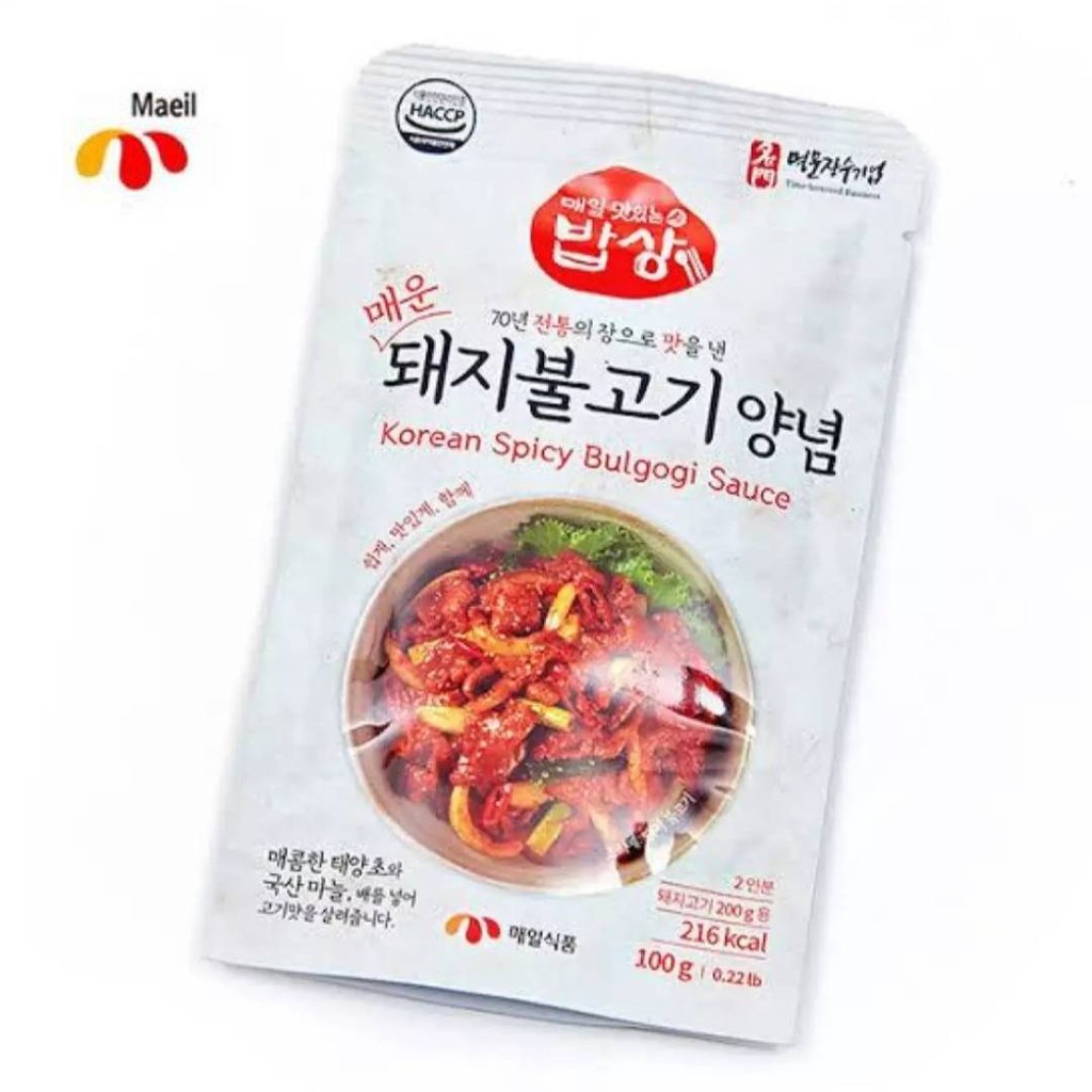 spicy bulgogi sauce 100g ซอสบูลโกกิเผ็ด maeil korean spicy bulgogi sauce 100g Original  매일 돼지불고기양념
