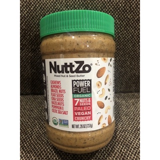 NuttZo Organic butter Mixed nut &amp; Seed เนยถั่ว 7ชนิด: หิมพานต์ แอลมอนด์ Brazil nut Flaxseed Chia Hazelnut pumpkin seed