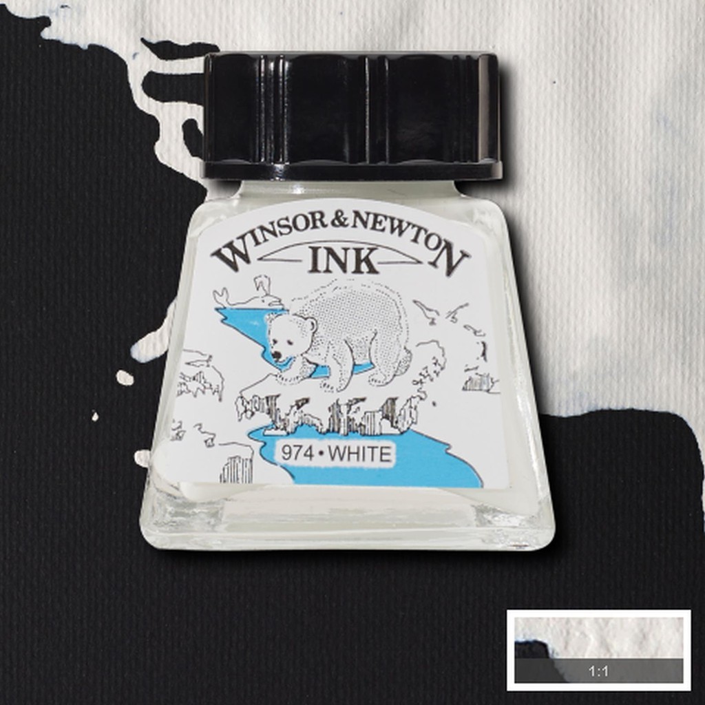 [HUANYO] หมึกวาดภาพ Winsor & Newton - สีขาว (14ml)