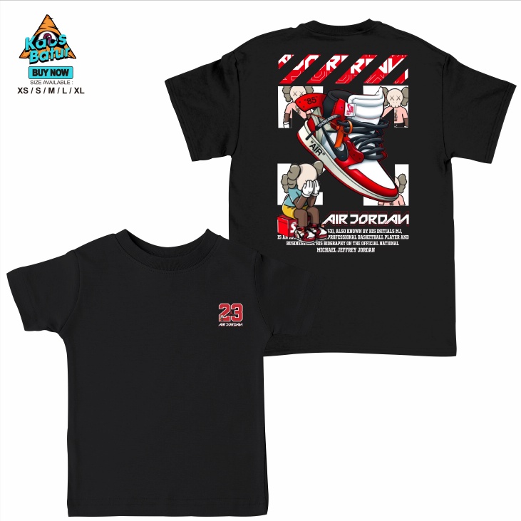 Gilan T เสื้อเด็ก Distro เสื้อ AIR JORDAN 23 MICHEAL JORDAN ภาพบาสเกตบอล