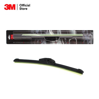 3M ใบปัดน้ำฝน 3เอ็ม รุ่นซิลิโคน Frameless  แนบสนิทปัดน้ำฝนได้ดีเยี่ยม ขนาด 16 นิ้ว จำนวน 1 ชิ้น