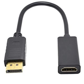 DP TO HDMI สายเคเบิลอะแดปเตอร์ชายหญิงสำหรับ HP/DELL แล็ปท็อป PC จอแสดงผลพอร์ต 1080P HDMI สายแปลงอะแดปเตอร์ขายส่ง