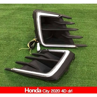 ครอบไฟตัดหมอก DRL Honda City 2020 4D