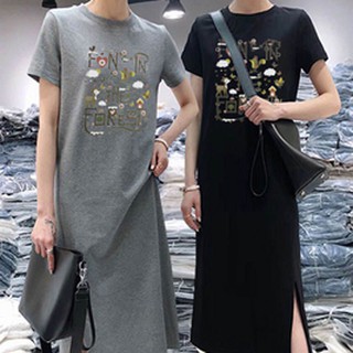 LHfashion👗 เดรสฤดูร้อนแฟชั่นการ์ตูนใหม่🎉 หลายรูปแบบ ลาย#13