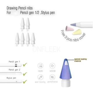 New! หัวปากกา ปลายปากกาสำรองรุ่นใหม่ for drawing (Pencil Tips) **High Sensitivity Nib**สำหรับปากการุ่น1/2/styluspen