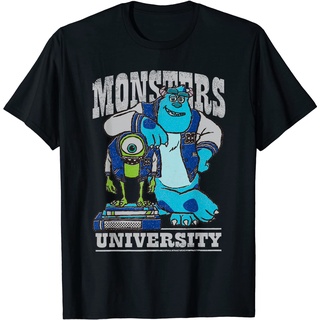 【ผ้าฝ้ายแท้】เสื้อยืดใหม่Disney Pixar Monsters University Mike and Sulley เสื้อยืดผู้ชาย - เสื้อยืดผู้ชาย - เสื้อยืดผู้ชา