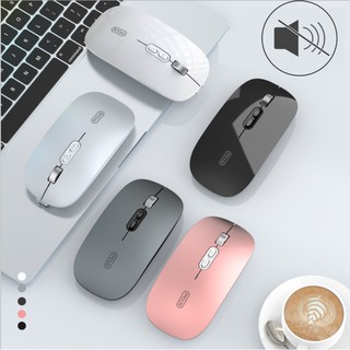 เมาส์ไร้สาย MI wireless mouse  Bluetooth mouse เมาส์บลูทูธ มีแบตในตัว  เมาส์