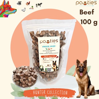 เนื้อวัวฟรีซดราย 100% 100g Beef Freeze-dried ขนมสำหรับสุนัขเเละเเมว